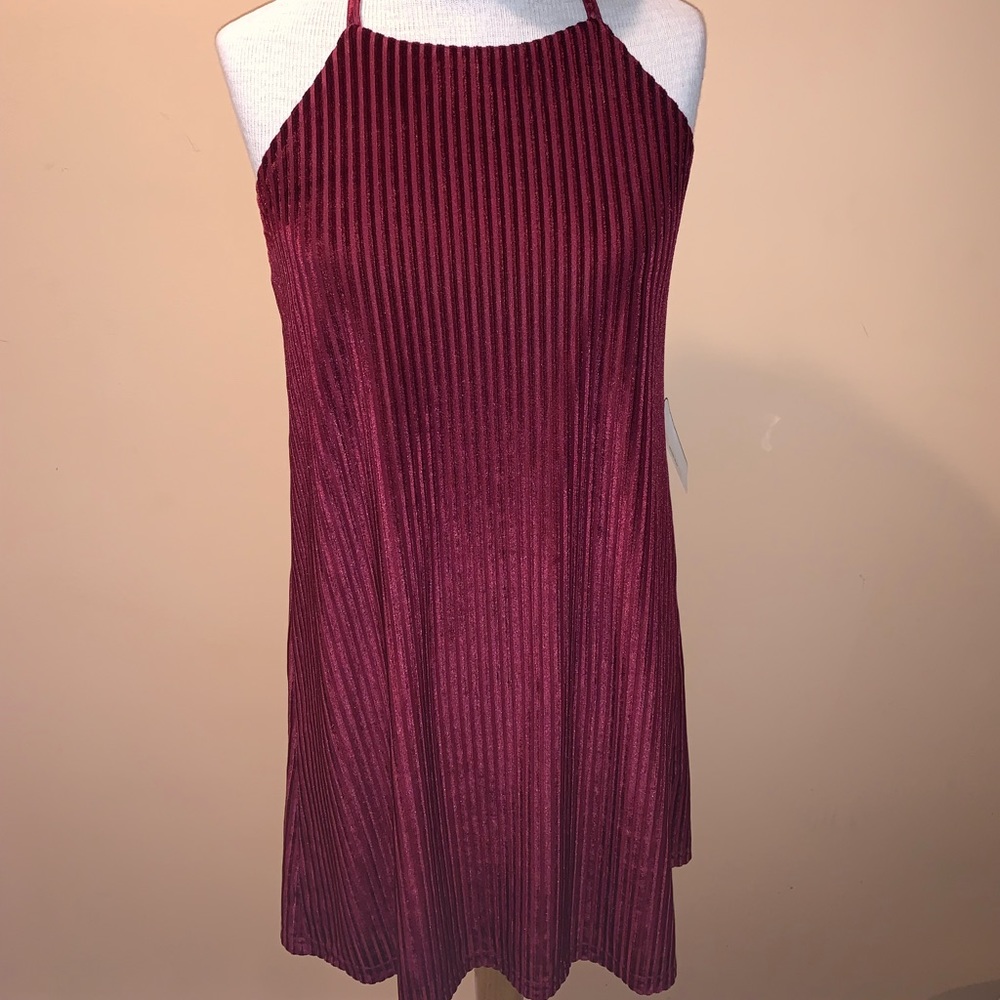 Red felt dress